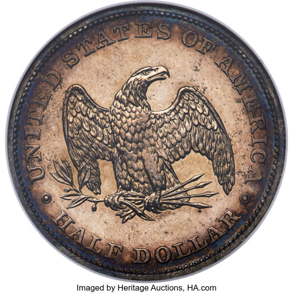 image for: 1838 P50C Seated Liberty Half Dollar, Judd-76A Restrike, Pollock-82, R.8, PR66 NGC....