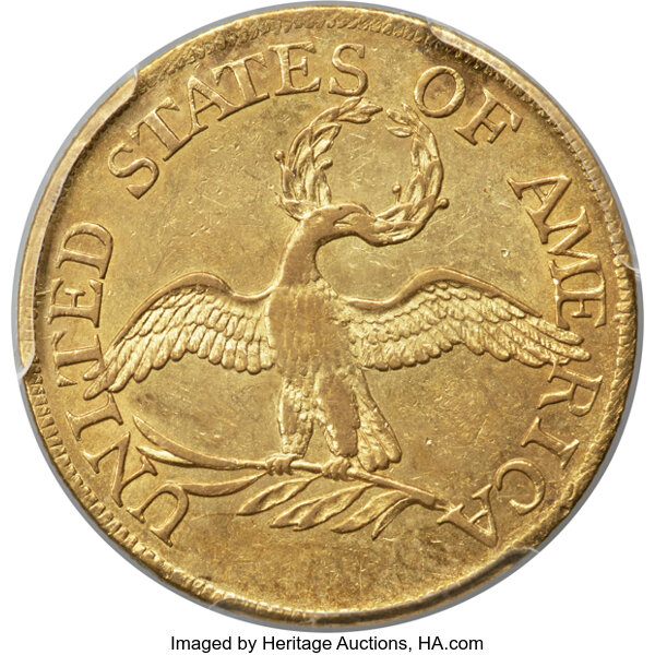 image for: 1795 $5 Small Eagle, BD-3, High R.3, MS61 PCGS....