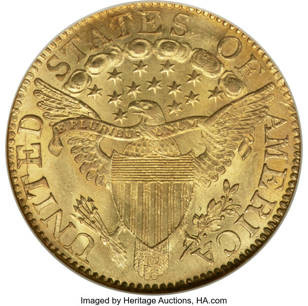 image for: 1803/2 $5 BD-1, R.4, MS63 NGC. CAC....