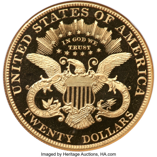 image for: 1897 $20 JD-1, R.5, PR66 Deep Cameo PCGS. CAC....