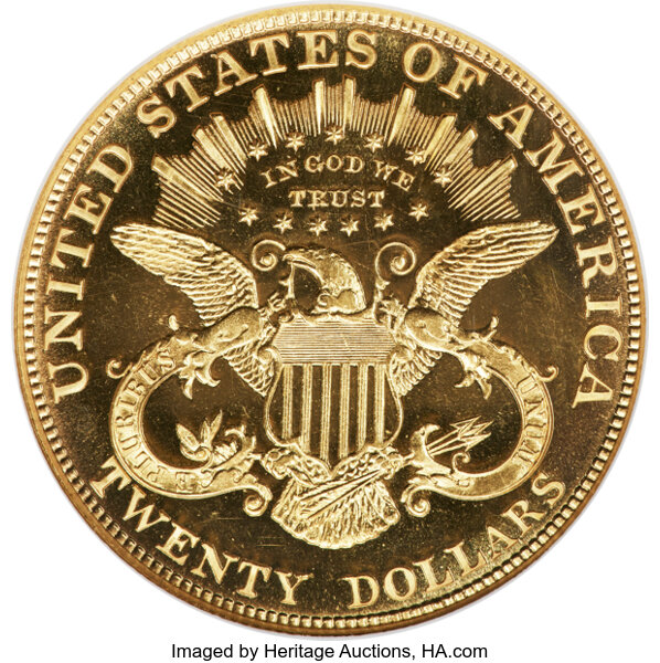 image for: 1906 $20 JD-1, High R.4, PR66 Cameo PCGS. CAC....