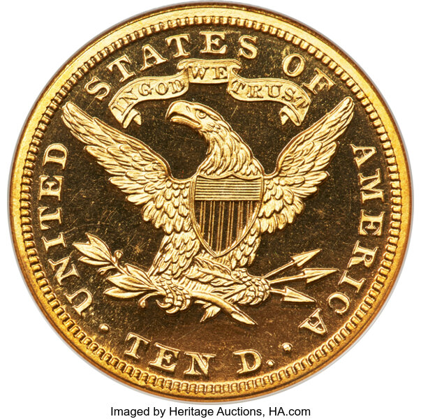 image for: 1900 $10 JD-1, Low R.5, PR65 Cameo NGC....