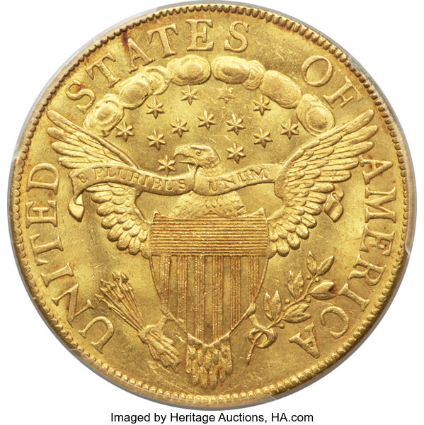 image for: 1801 $10 BD-2, R.2, MS64 PCGS. CAC....