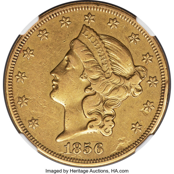 image for: 1856-O $20 XF40 NGC. Variety 1....