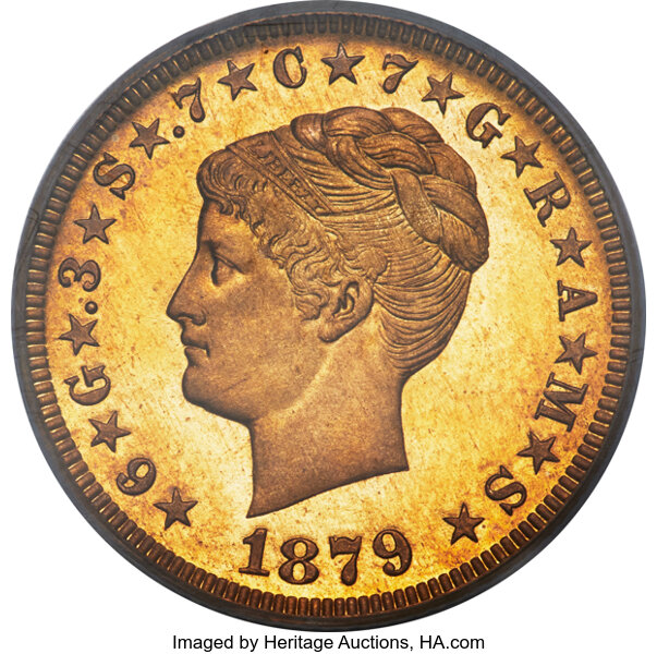 image for: 1879 $4 Coiled Hair, Judd-1638, Pollock-1838, JD-1, R.6, PR65 PCGS. CAC....