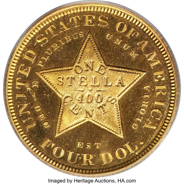 image for: 1879 $4 Flowing Hair, Judd-1635, Pollock-1833, JD-1, R.3, PR66 Deep Cameo PCGS....