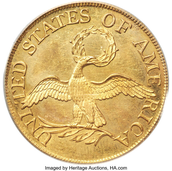 image for: 1795 $5 Small Eagle, BD-1, R.5, MS62 PCGS....