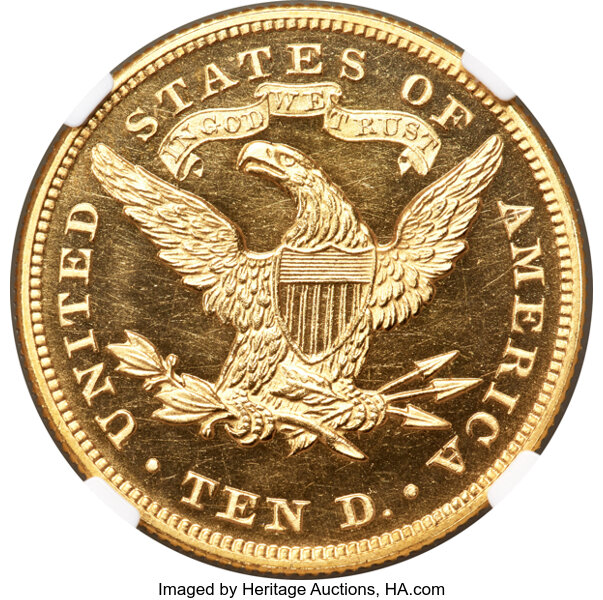 image for: 1877 $10 JD-1, R.7, PR65 Cameo NGC....