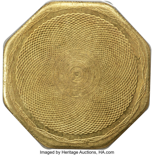 image for: 1852 $50 Assay Office Fifty Dollar, 900 Thous. MS64 PCGS. CAC. K-14, R.5....