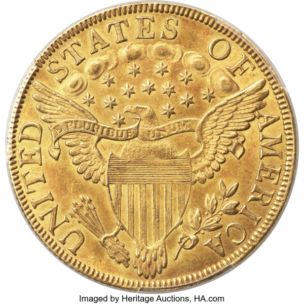 image for: 1799 $10 Small Obverse Stars, BD-6, R.5, MS63 PCGS....