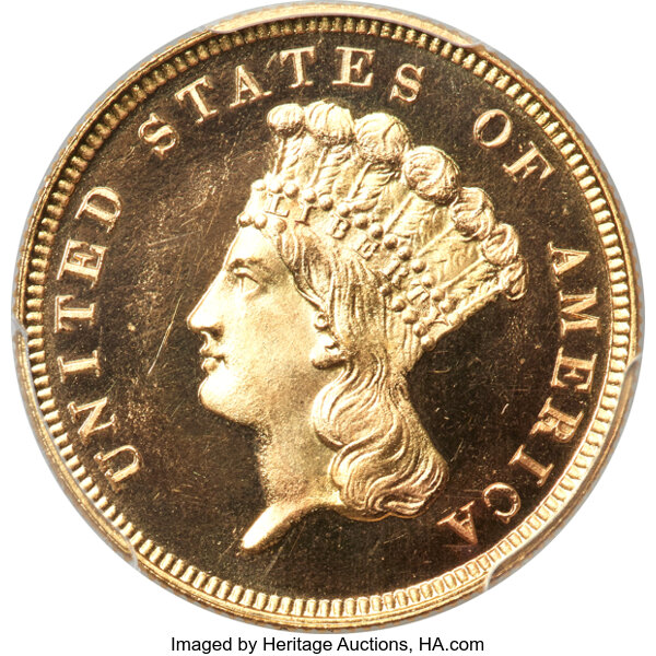 image for: 1884 $3 JD-1, High R.4, PR66 Deep Cameo PCGS....