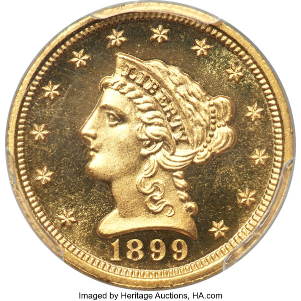 image for: 1899 $2 1/2 JD-1, R.4, PR67+ Deep Cameo PCGS....