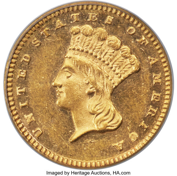 image for: 1875 G$1 MS62 PCGS. CAC....