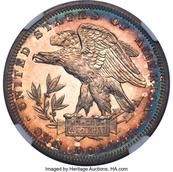 image for: 1879 $1 Schoolgirl Dollar, Judd-1608, Pollock-1804, Low R.7, PR65 Cameo NGC....