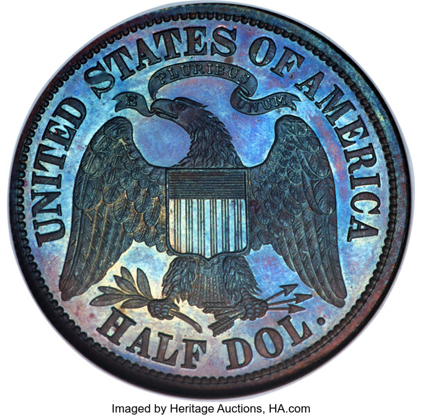 image for: 1877 50C Half Dollar, Judd-1541, Pollock-1712, R.7, PR66 Brown NGC....