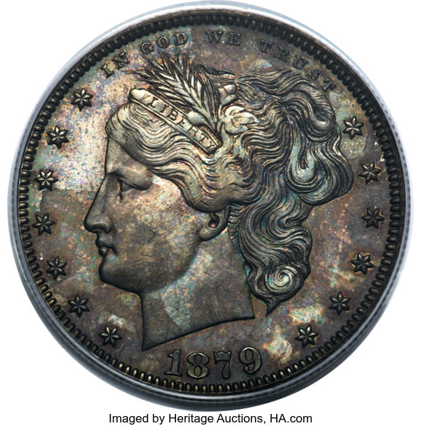 image for: 1879 50C Washlady Half Dollar, Judd-1597, Pollock-1791, High R.6, PR65 PCGS....