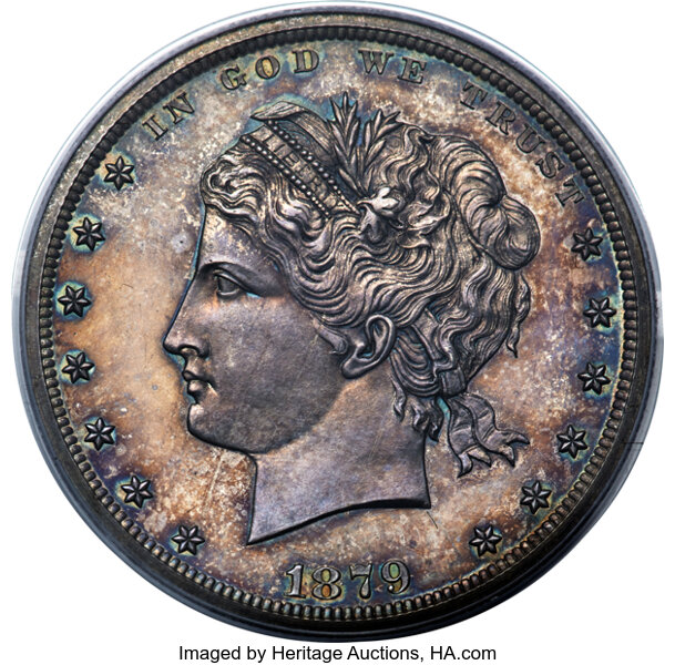 image for: 1879 $1 Silver Dollar, Judd-1605, Pollock-1801, Low R.7, PR64 PCGS....