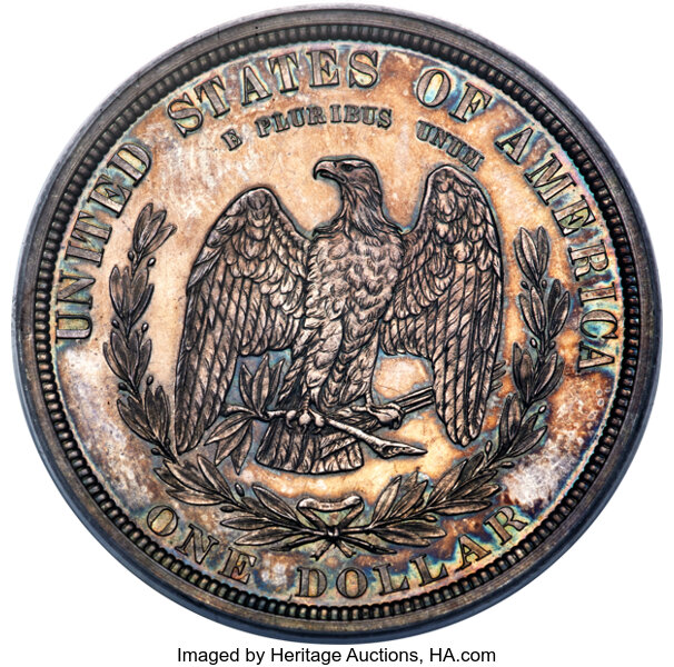 image for: 1879 $1 Silver Dollar, Judd-1605, Pollock-1801, Low R.7, PR64 PCGS....