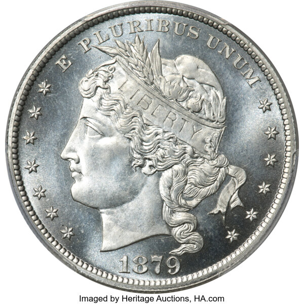 image for: 1879 $1 Goloid Metric Dollar, Judd-1629, Pollock-1825, High R.7, PR68 Cameo PCGS....