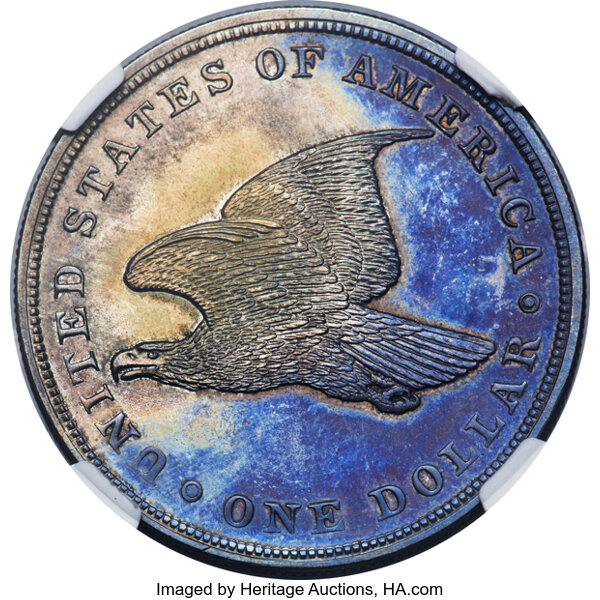 image for: 1839 P$1 Name Omitted, Judd-104 Restrike, Pollock-116, R.3, PR64 NGC....