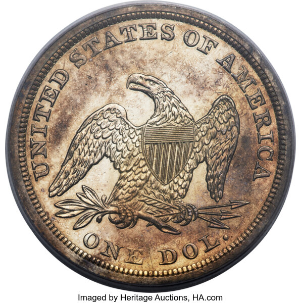 image for: 1852 $1 MS62 PCGS. OC-1, Low R.5....