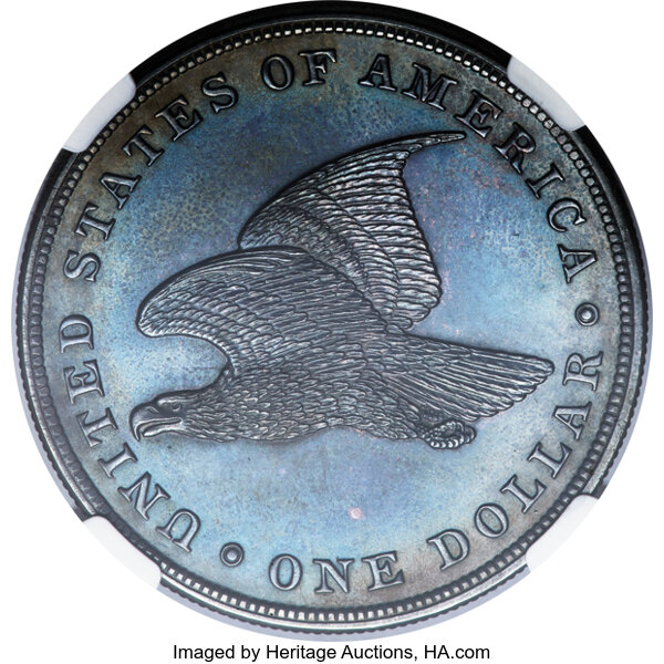 image for: 1838 P$1 Name Omitted, Judd-84 Restrike, Pollock-93, R.5, PR64 NGC....