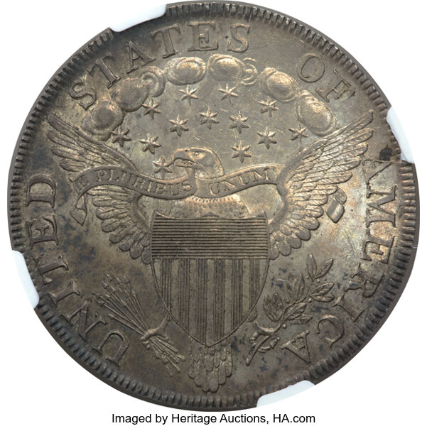 image for: 1802/1 $1 Wide Date, B-3, BB-234, R.3, MS62 NGC....
