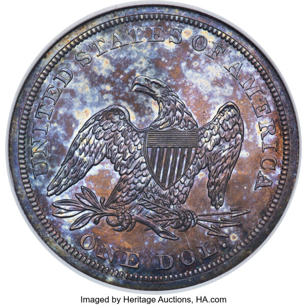 image for: 1843 $1 PR64 NGC. OC-P1, High R.6....