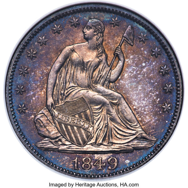 image for: 1849 50C PR65 NGC....