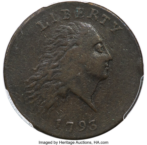 image for: 1793 1C Chain, AMERICA, S-3, B-4, Low R.3, VF25 PCGS....