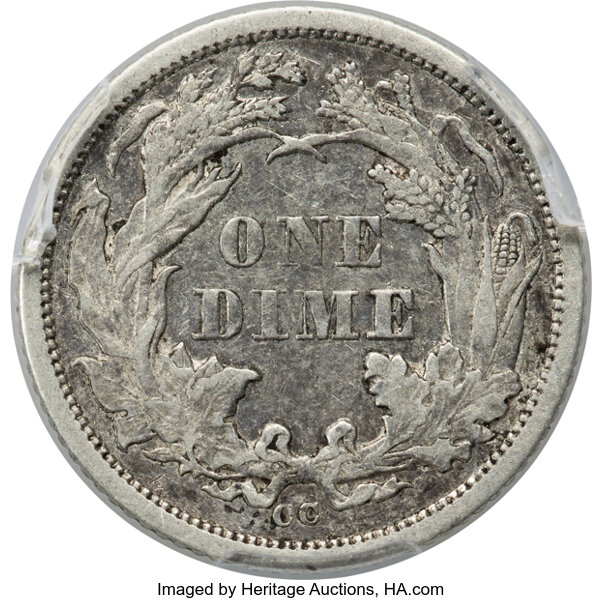 image for: 1871-CC 10C F-101, R.4, XF45 PCGS....