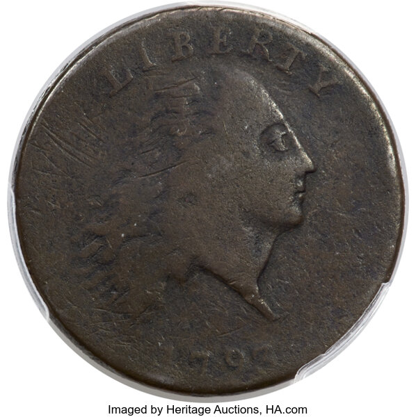 image for: 1793 1C Chain, AMERICA, S-3, B-4, Low R.3, Fine 12 PCGS....