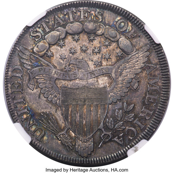 image for: 1801 $1 B-1, BB-211, R.3, AU58 NGC....