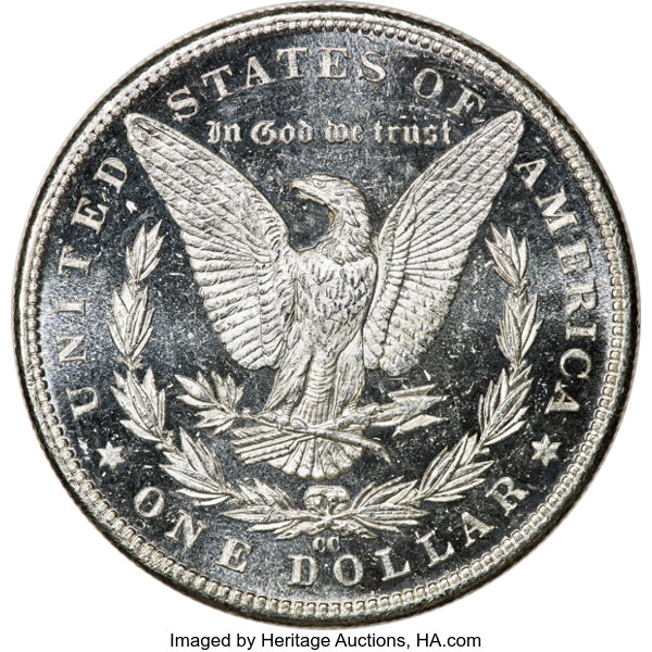 image for: 1889-CC $1 MS62 Deep Mirror Prooflike PCGS. VAM-3....