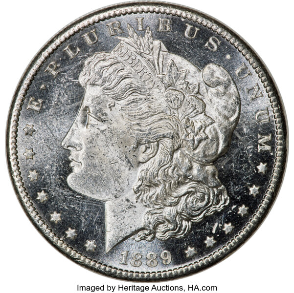 image for: 1889-CC $1 MS62 Deep Mirror Prooflike PCGS. VAM-3....