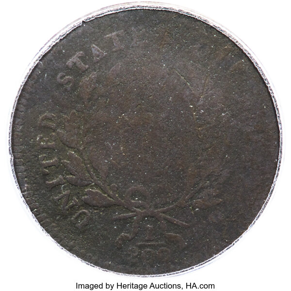 image for: 1796 1/2 C With Pole, C-2, B-2, High R.4, Good 4 PCGS....
