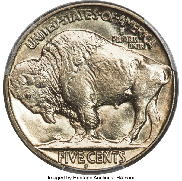 1913-S 5c Buffalo, Type 2 MS67 thumbnail 2