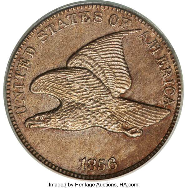 image for: 1856 1C Snow-3 MS62 PCGS....