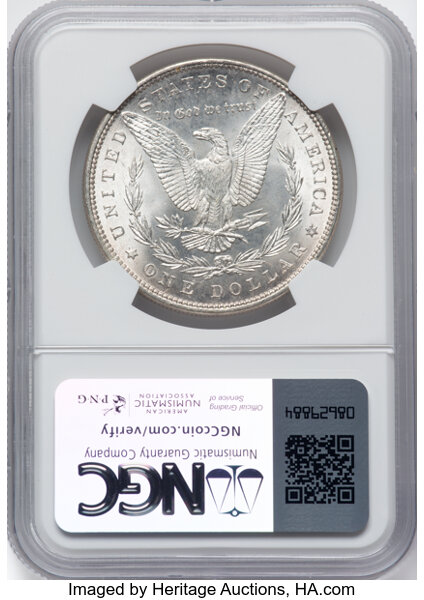 image for: 1888 $1 Doubled Reverse Wreath, VAM-16, MS64 NGC. A Hot 50 Variety....