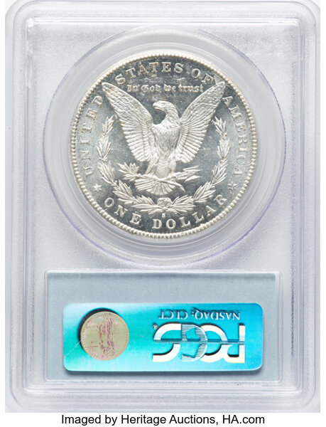 image for: 1887-S $1 MS62 Prooflike PCGS. PCGS Population: (28/82).  Mintage 1,771,000....