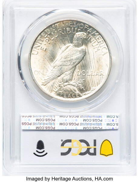 image for: 1922 $1 Doubled Motto, VAM-4, MS63 PCGS. A Top 50 Variety. PCGS Population: (28/37). NGC Census: (2/1). CDN: $95 Whsle. Bid...