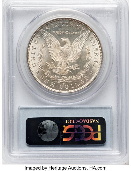 image for: 1880-S $1 Checkmark, VAM-12, MS65 PCGS. A Hit List 40 Variety. PCGS Population: (28/34). NGC Census: (0/0). CDN: $250 Whsle...