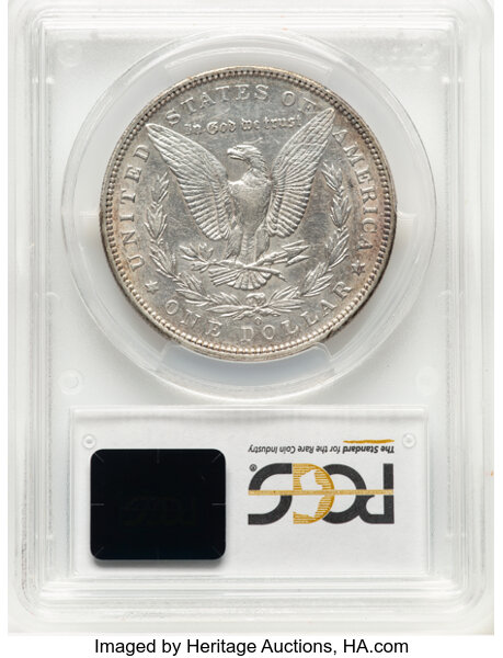 image for: 1896-O $1 Shifted Date, VAM-19, AU53 PCGS. A Hit List 40 Variety. PCGS Population: (8/25). NGC Census: (0/0). CDN: $250 Whs...