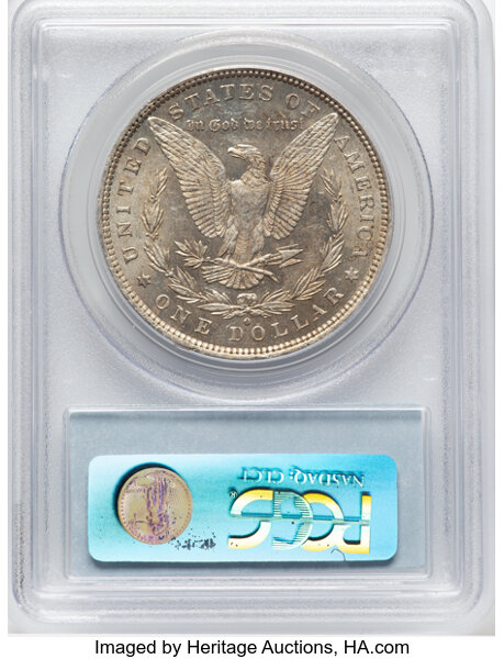 image for: 1881-O $1 Doubled Ear, VAM-27, AU58 PCGS. A Hot 50 Variety. PCGS Population: (17/20). NGC Census: (0/0). CDN: $160 Whsle. B...