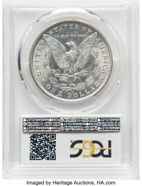 image for: 1880-O $1 Checkmark, VAM-55, AU58 PCGS. A Hot 50 Variety. PCGS Population: (13/21). NGC Census: (0/0). CDN: $140 Whsle. Bid...