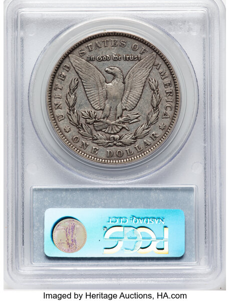 image for: 1887 $1 Partial E Reverse, VAM-1B, XF40 PCGS. A Hot 50 Variety. PCGS Population: (16/44). NGC Census: (5/10). CDN: $350 Whs...