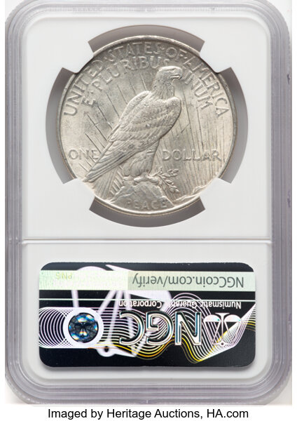 image for: 1922 $1 Field Break, Early Die State, VAM-1F, AU58 NGC. A Top 50 Variety....