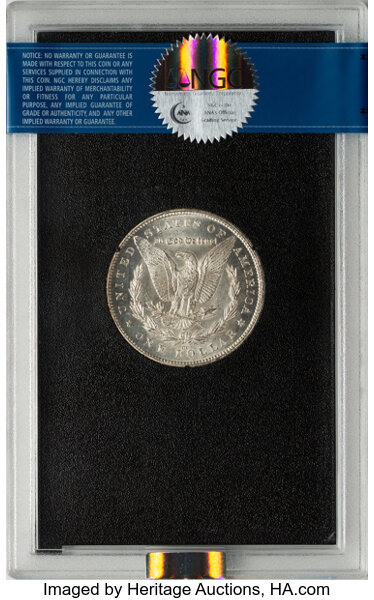 image for: 1880-CC $1 GSA MS65 Prooflike NGC. Box and COA Included. CDN: $1,300 Whsle. Bid for NGC/PCGS MS65. Mintage 591,000....