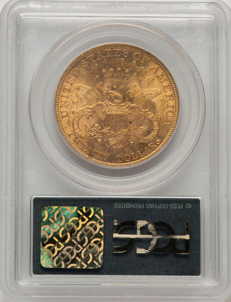 image for: 1893 $20  PCGS MS62