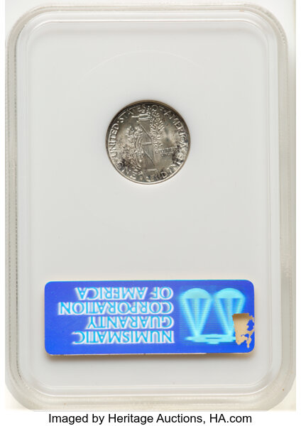 image for: 1943-D 10c NGC MS66 FB